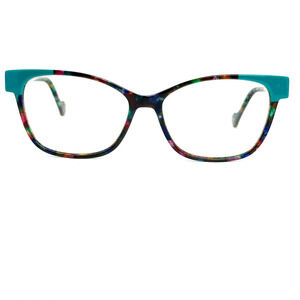 WOOW Paris Say Yes 2 0338 53-15-143 Blue Cat Eye Women's Eyeglasses Frame 20981